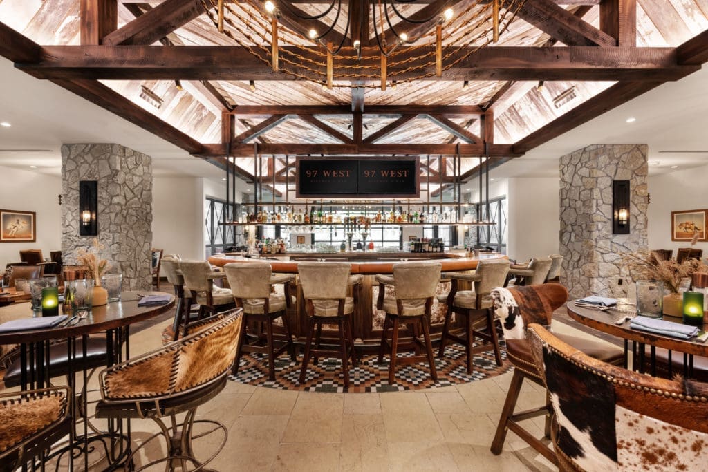 Love is in the air at 97 West Bar at Hotel Drover. 