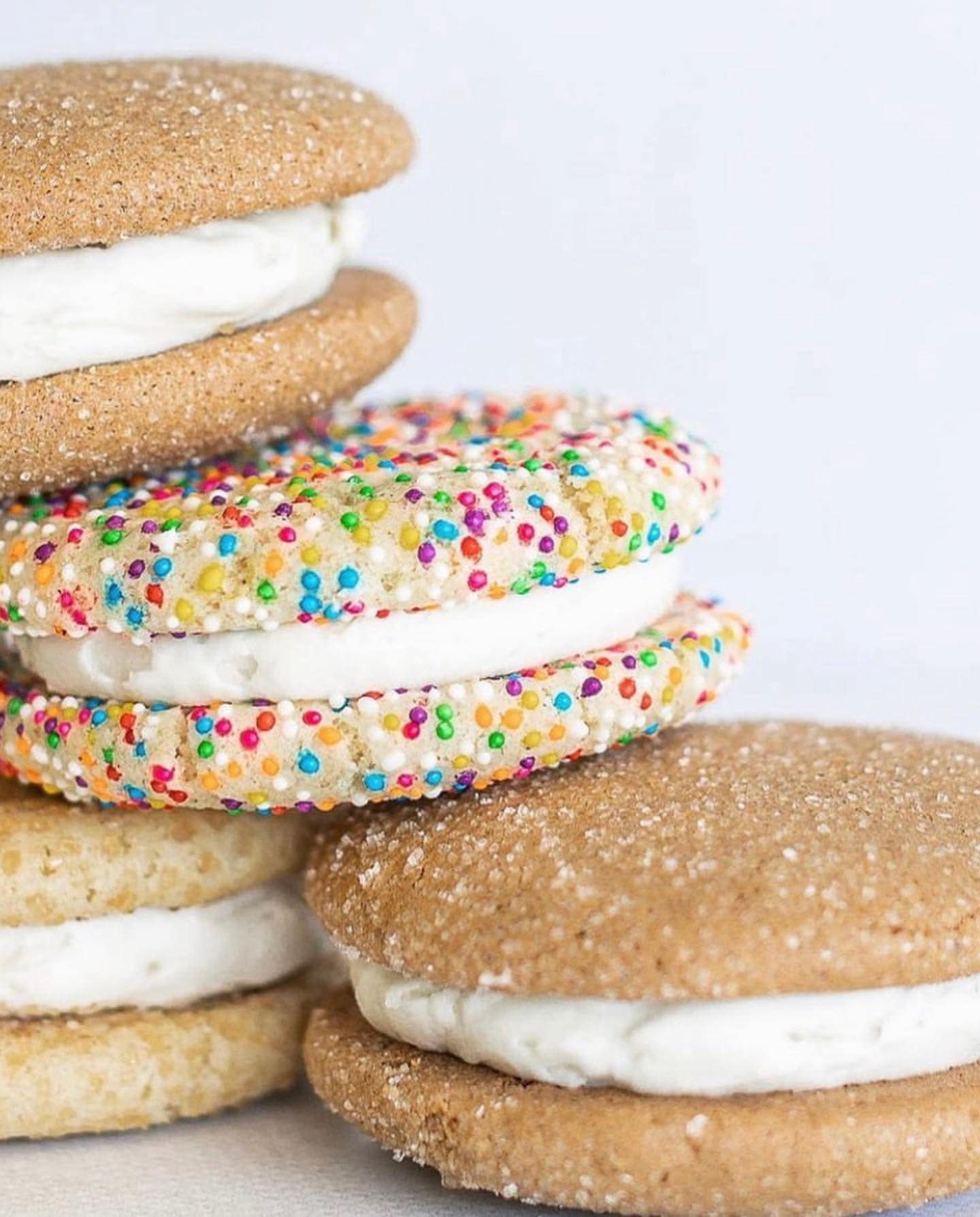 Vegan – The vegan cookies filled with unbuttercream frosting are a real treat at Unrefined Bakery.