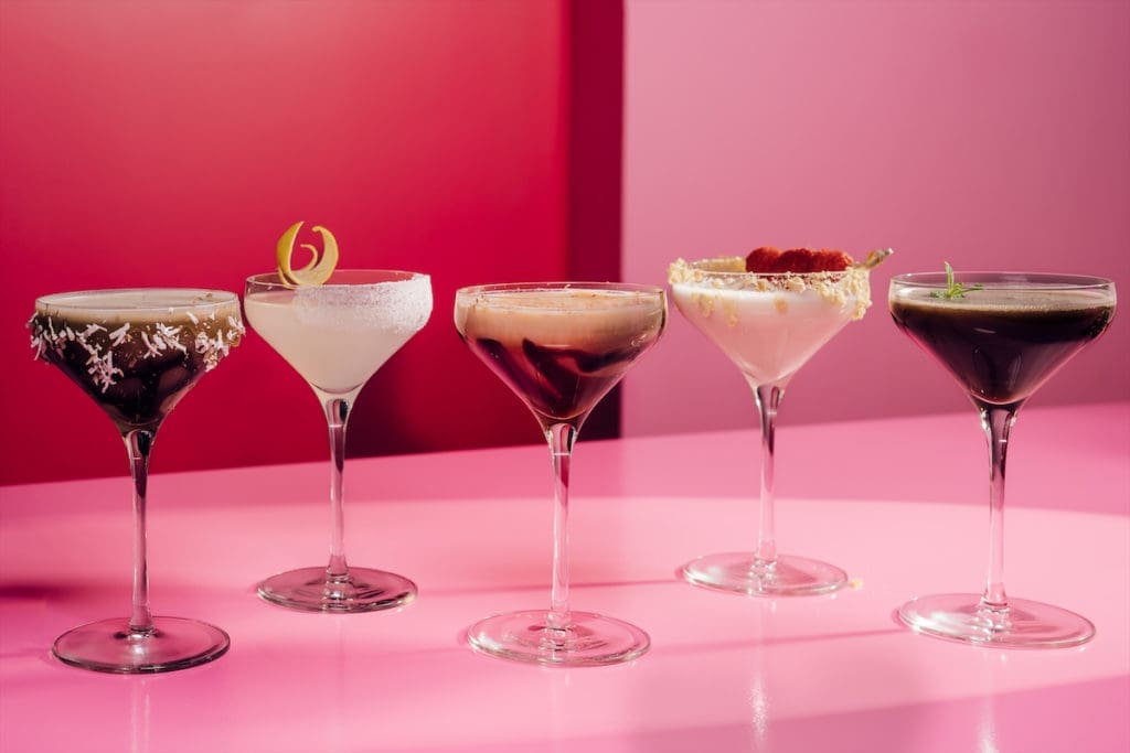 Sweet Tooth Hotel's lineup of Girl Scout cookie-inspired cocktails. (Photo by TA Visuals)