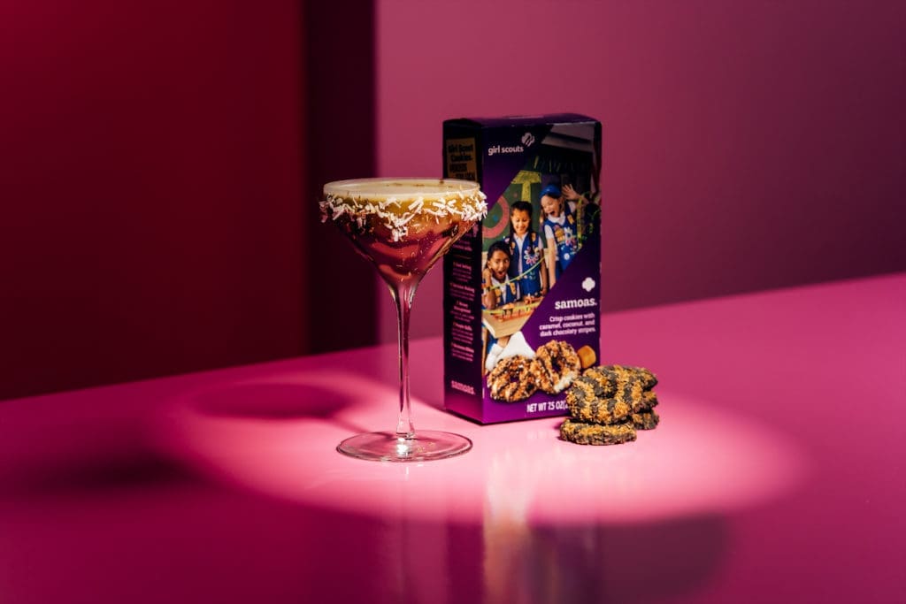 The Stanning Somoas, made with Mr. Black, coconut rum, and Calirosa Añejo. (Photo by TA Visuals)