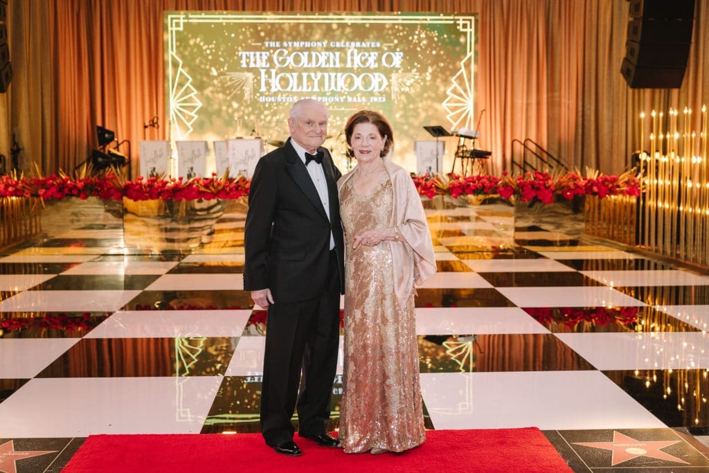 Steve & Mary Lynn Marks, honoree, at the Houston Symphony's 'The Golden Age of Hollywood' gala at the Post Oak Hotel. (Photo by Johnny Than)