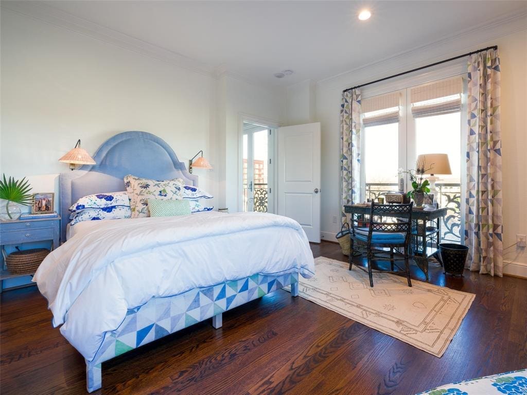 A spacious second bedroom. 