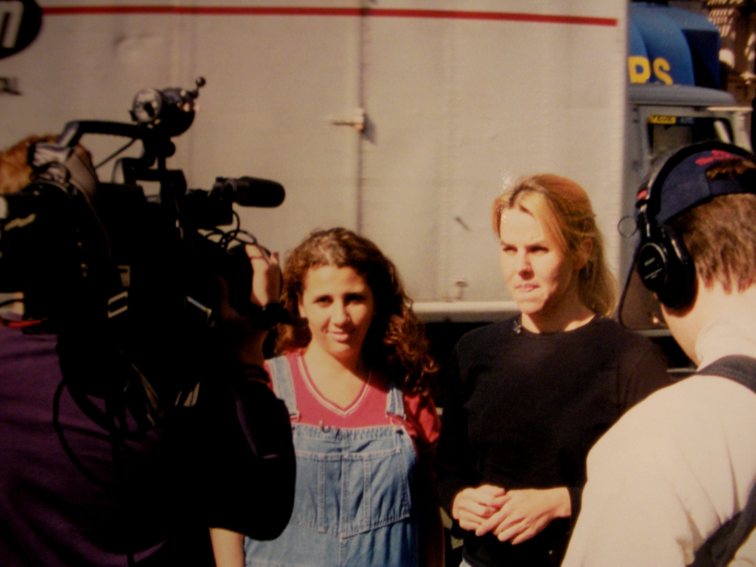 Authors Michele Alexander and Jeannie Long facing fashion emergency for the book (Images provided by Michelle Alexander and Jeannie Long)