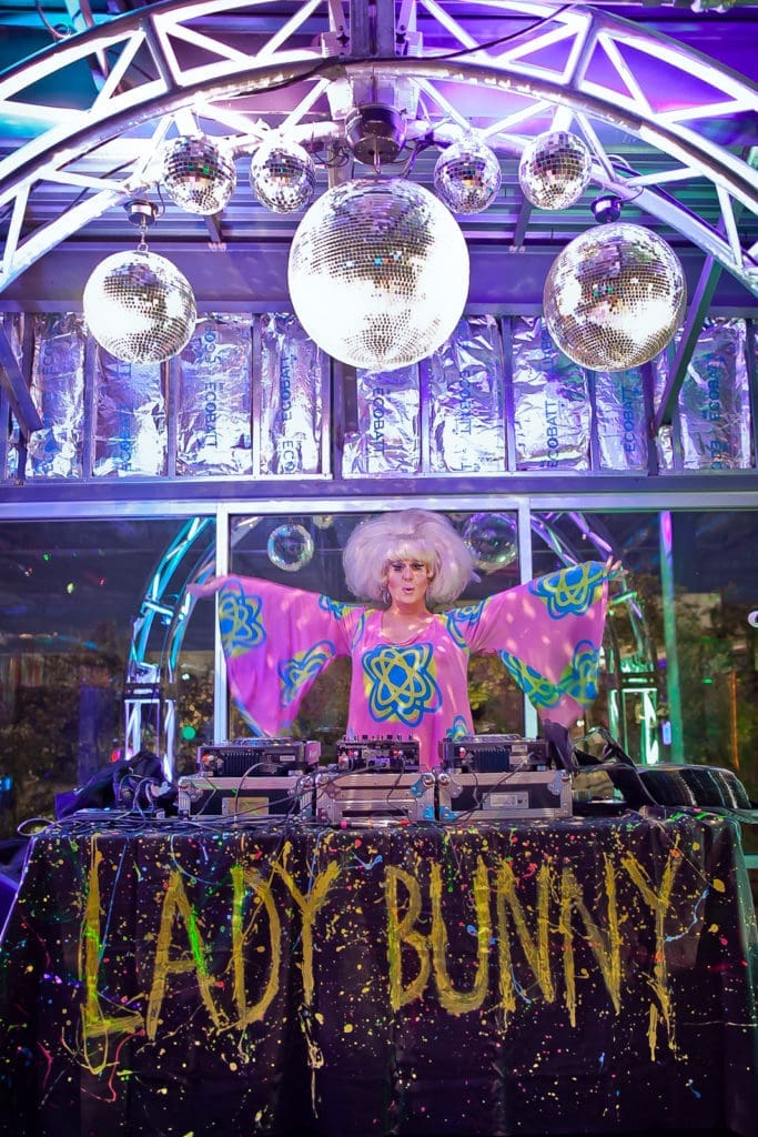 DJ Lady Bunny at 2016's The Paint Ball (Photo by Morris Malakoff)