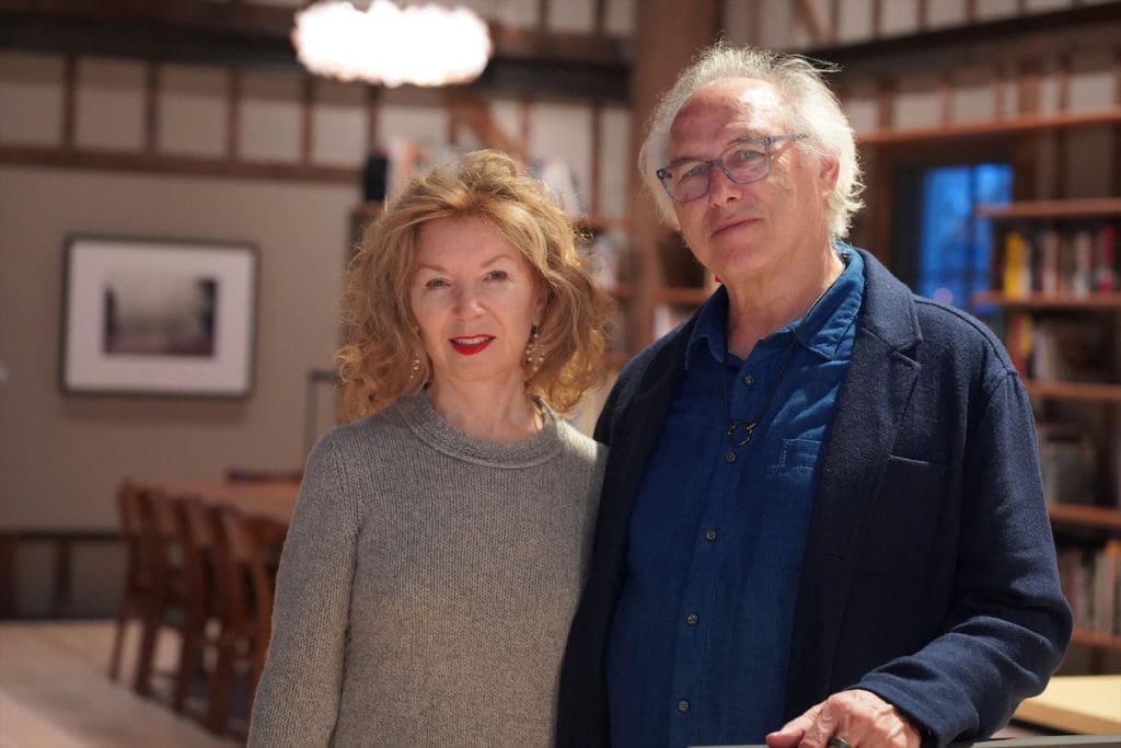 Artists April Gornik and Eric Fischl. (photo by Julie Froelich)
