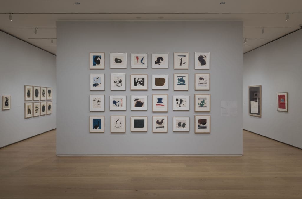 Robert Motherwell Lyric Suite at the Menil Drawing Institute certainly makes an impression. (Photo by Paul Hester)