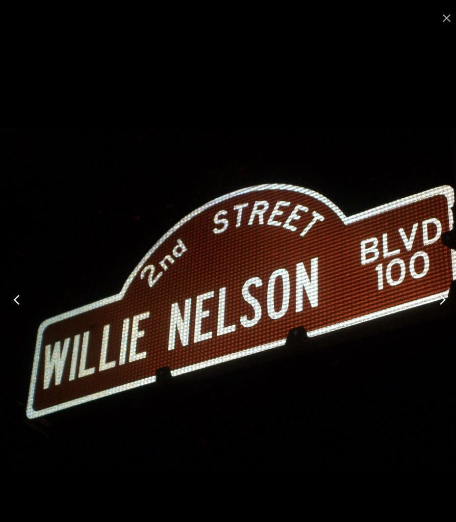 Willie Nelson Blvd. in Austin Texas. 