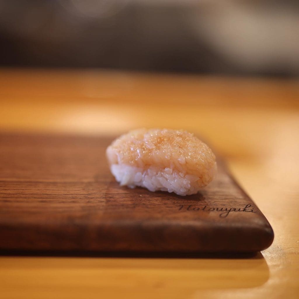 Hatsuyuki Handroll Bar - Hokkaido sea scallops are a delicacy even in Japan, much less in Fort Worth.