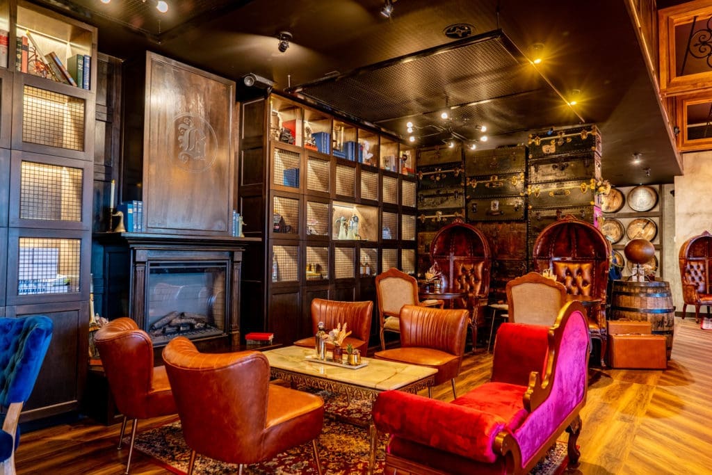 Here you will find 300 bottles of whiskey imported from Japan, Ireland, Scotland, Canada, and Taiwan in their very own whiskey room. (Photo by Dylan McEwan)