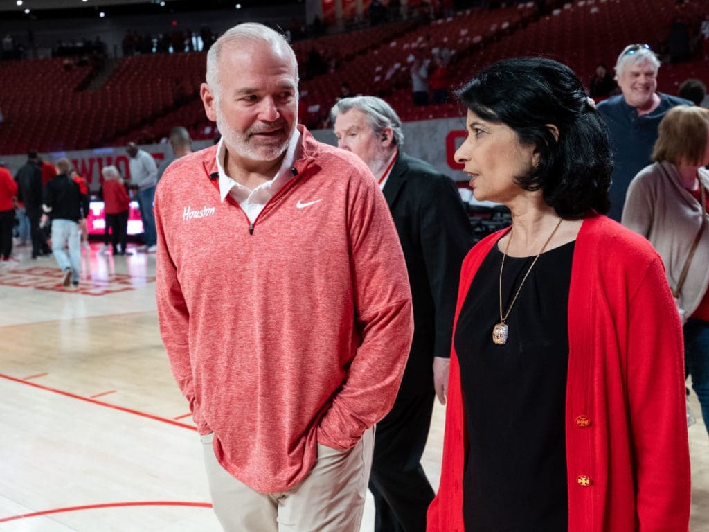 University of Houston athletic director Chris Pezman was fired by school president Renu Khator. (Photo by F. Carter Smith)