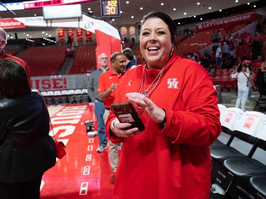 University of Houston director of basketball operations Lauren Sampson has played a major part in the building of the program. (Photo by F. Carter Smith)