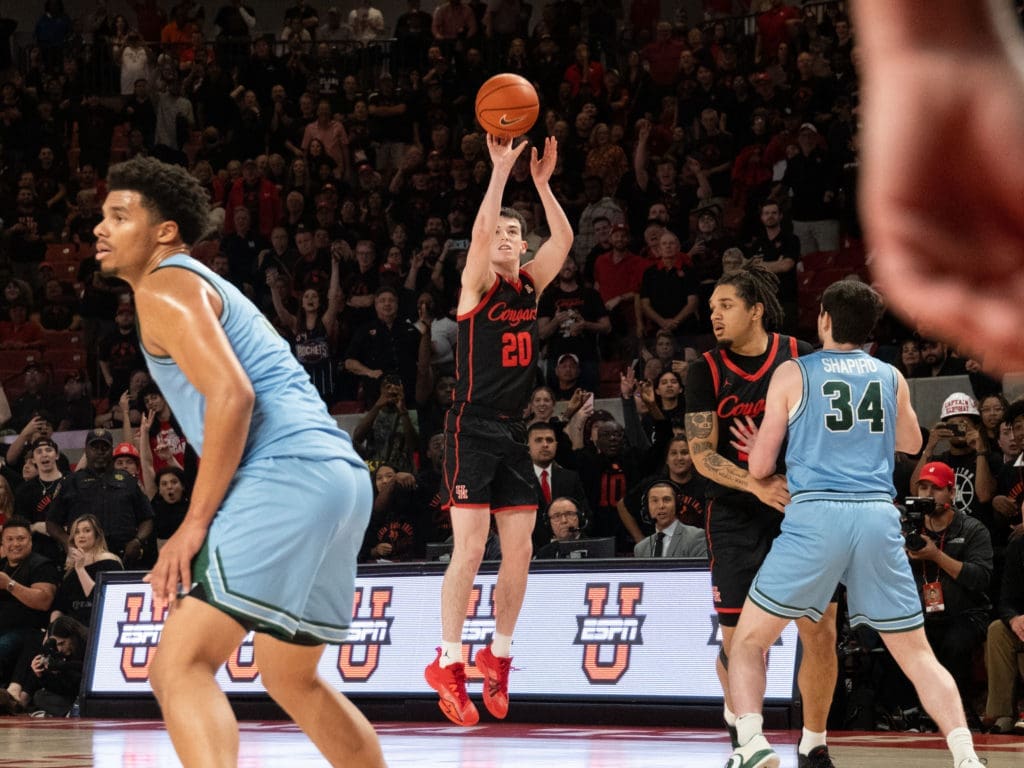 University of Houston senior guard Ryan Elvin is much more than a fan favorite who can shoot. (Photo by F. Carter Smith)