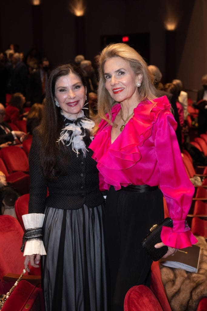 Cynthia Petrello, Celina Hellmund at Houston Grand Opera's Concert of Arias at Wortham Theater Center. (Photo by Wilson Parish)