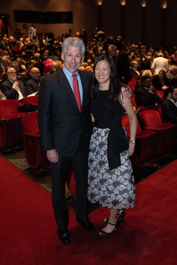 Joe Greenberg & HGO board chair Claire Liu at Houston Grand Opera's Concert of Arias at Wortham Theater Center. (Photo by Wilson Parish)