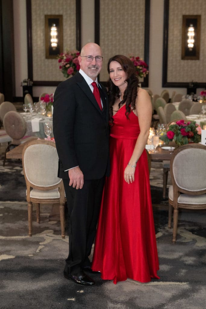 Dr. Doug Lawson, Carla Guzman at the American Heart Association 'Heart Ball' held at The Post Oak Hotel. (Photo by Wilson Parish)
