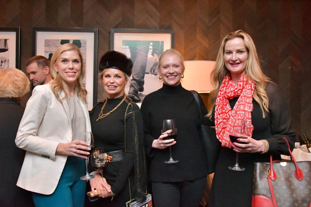 Dr. Shaine Morris, Beverly Allgood, Alicia Kuhn, Kristen Box n at the Men of Distinction announcement party at Steak 48 (Photo by Alex Montoya)