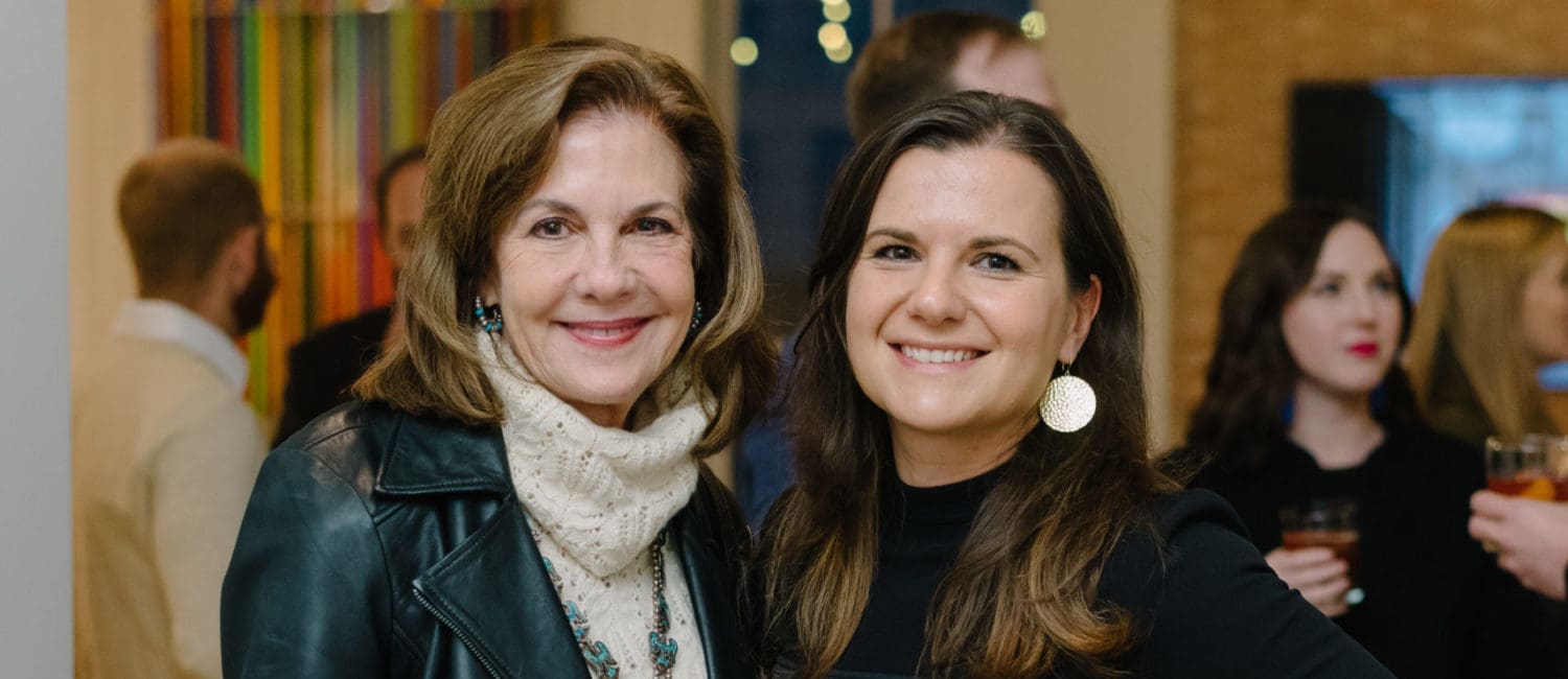 Jereann Chaney, Johanne Beaulieu Gatto at the Houston Center for Photography 42nd Print Auction Kickoff (Photo by Johnny Than)