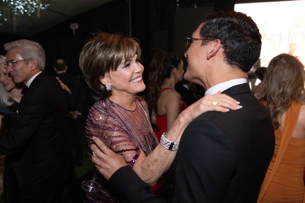 Hallie Vanderhider, Chris Venegas at the Houston Ballet Ball, held in a state-of-the-art tent at the Margaret Alkek Williams Center for Dance  (Photo by Wilson Parish) 