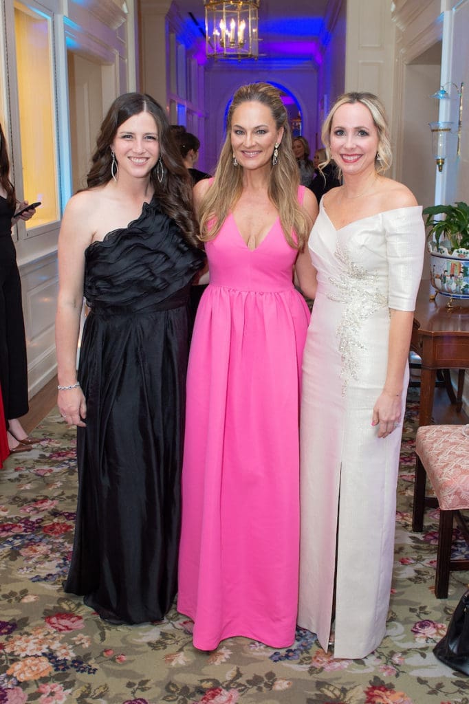 Jennifer Weinstock, Rachel Regan, Lauren Brown at the Junior League of Houston Charity Ball (Photo by Priscilla Dickson)