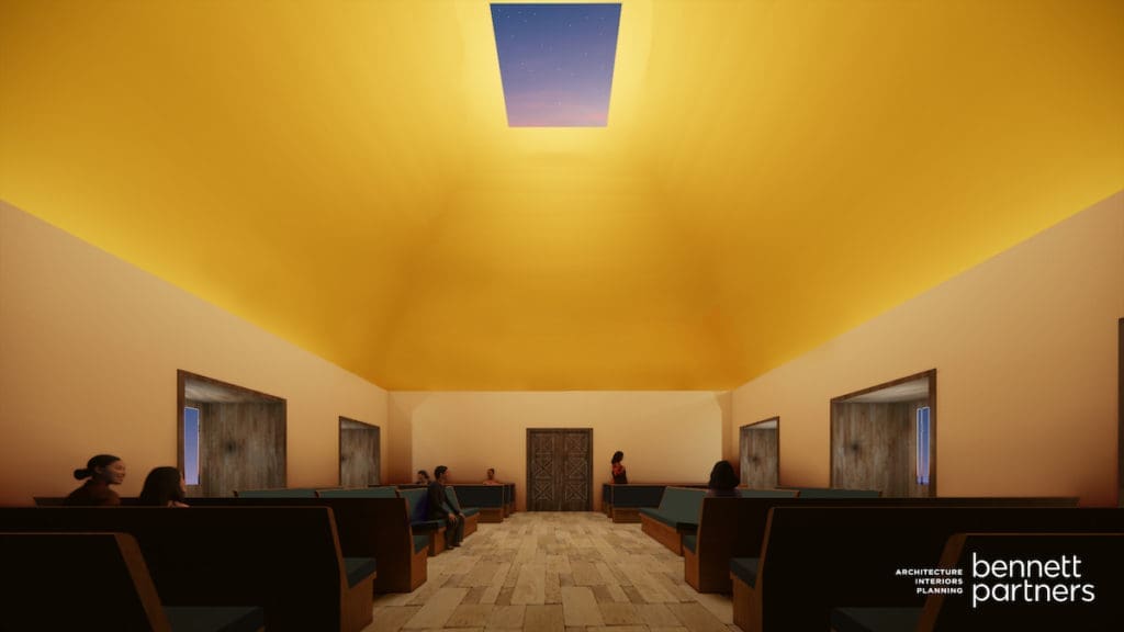 Keith House interior rendering by Bennett Partners.