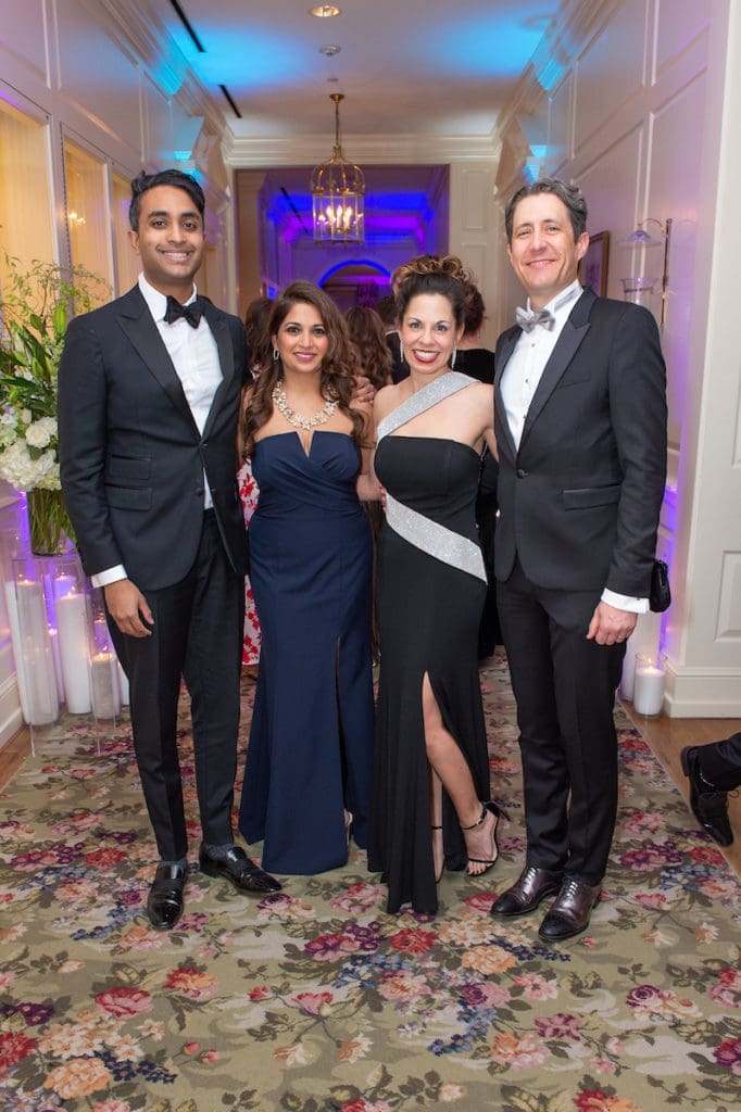 Krishna Surapaneni, Divya Reddy, Nicole & Rob Thornton at the Junior League of Houston Charity Ball (Photo by Priscilla Dickson)
