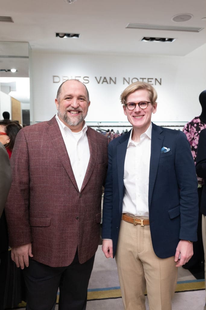  Kirk Kveton, Daniel Irion at Saks Fifth Avenue for the Houston Sweethearts tea party. (Photo by Daniel Ortiz)
