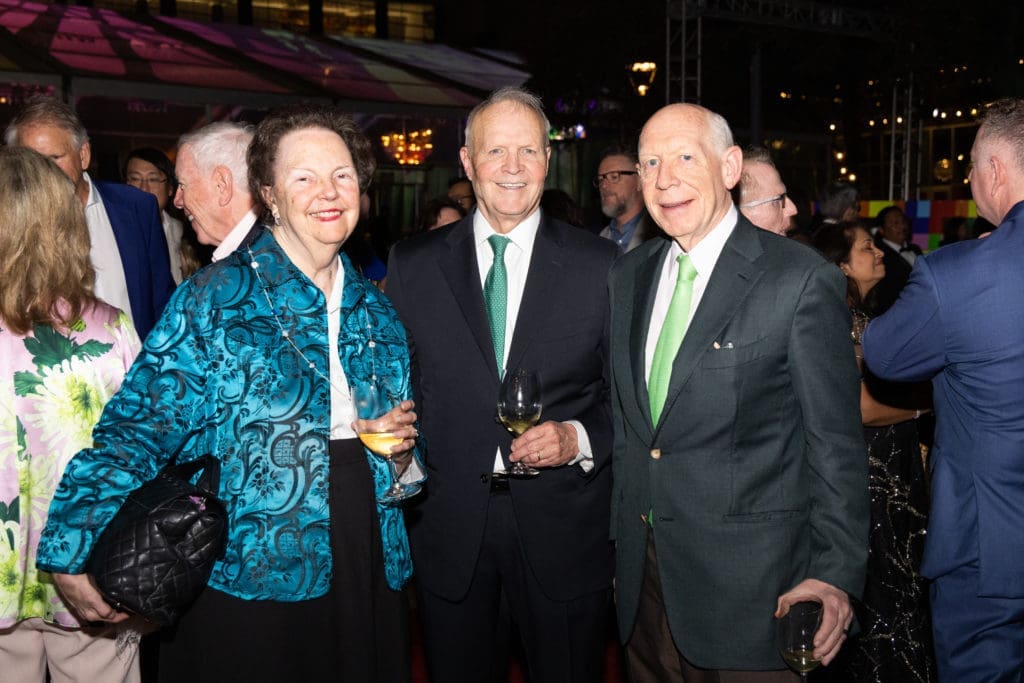 Mary Ann & Larry Faulkner, Bill White at the Gala on the Green benefiting Discovery Green (Photo by Lawrence Elizabeth Knox)