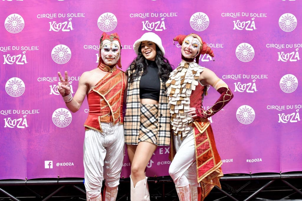 Mayra Carmona at the Cirque du Soleil KOOZA premiere.  (Photo by Alex Montoya)