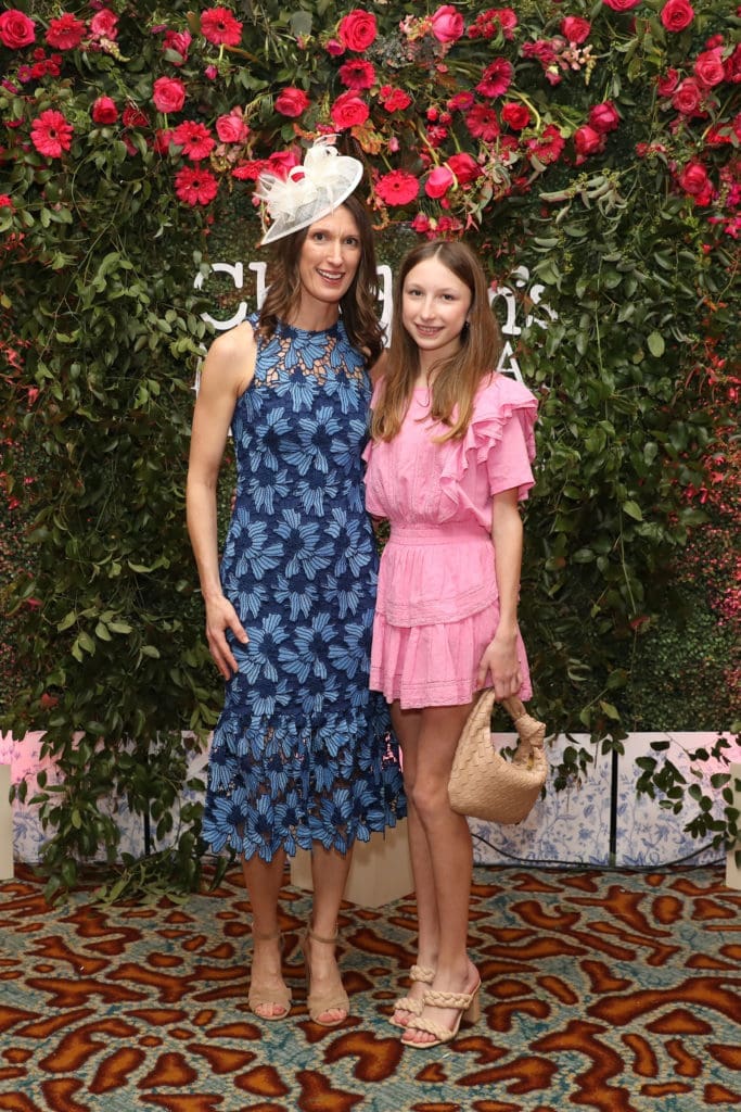 Marissa Kiefer and daughter Olivia at the Children's Memorial Hermann Hospital 'Mommy & Me High Tea' held at the St. Regis Hotel. (Photo by Priscilla Dickson)