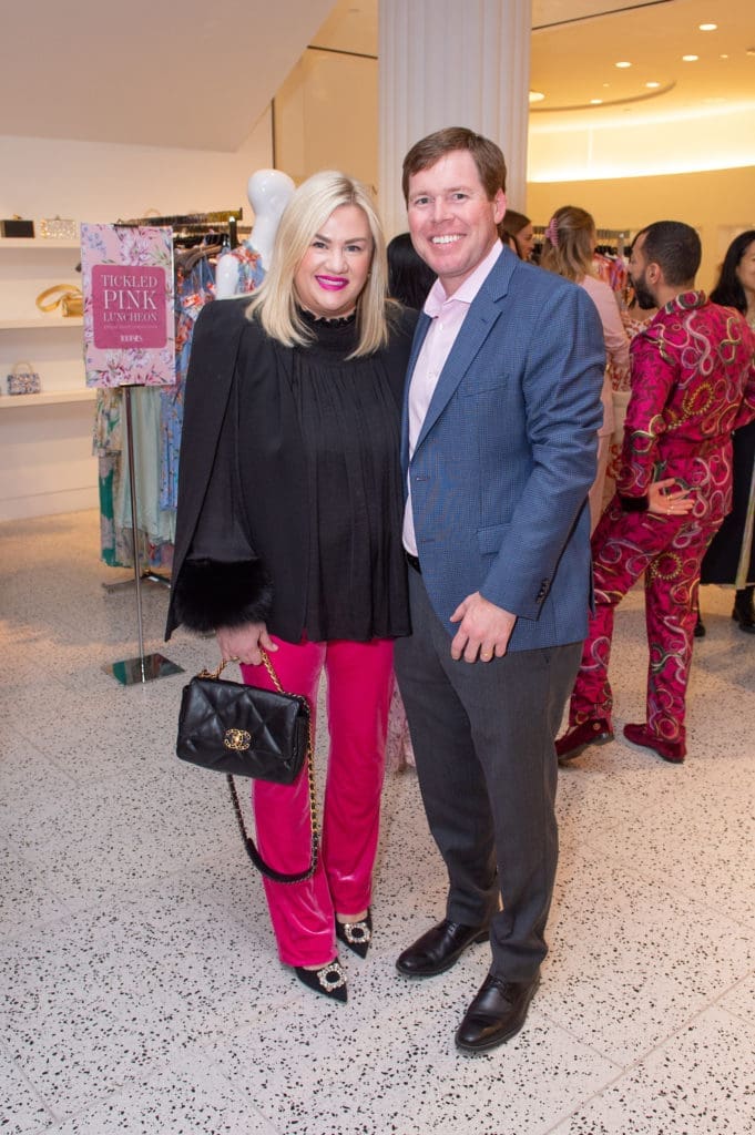 Nora & Brian Jarrard at the American Cancer Society's 'Tickled Pink' evening at Tootsies. (Photo by Jacob Power)