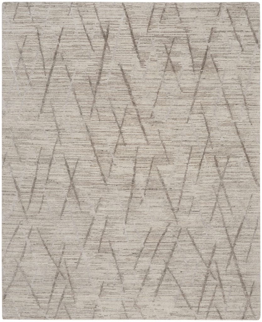 A neutral backdrop with a subtle geometric pattern.