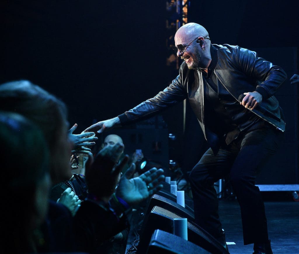 Pitbull performs at Tilman Fertitta's San Luis Salute Mardi Gras ball at the Galveston Island Convention Center at The San Luis Resort. (Photo by Dave Rossman)