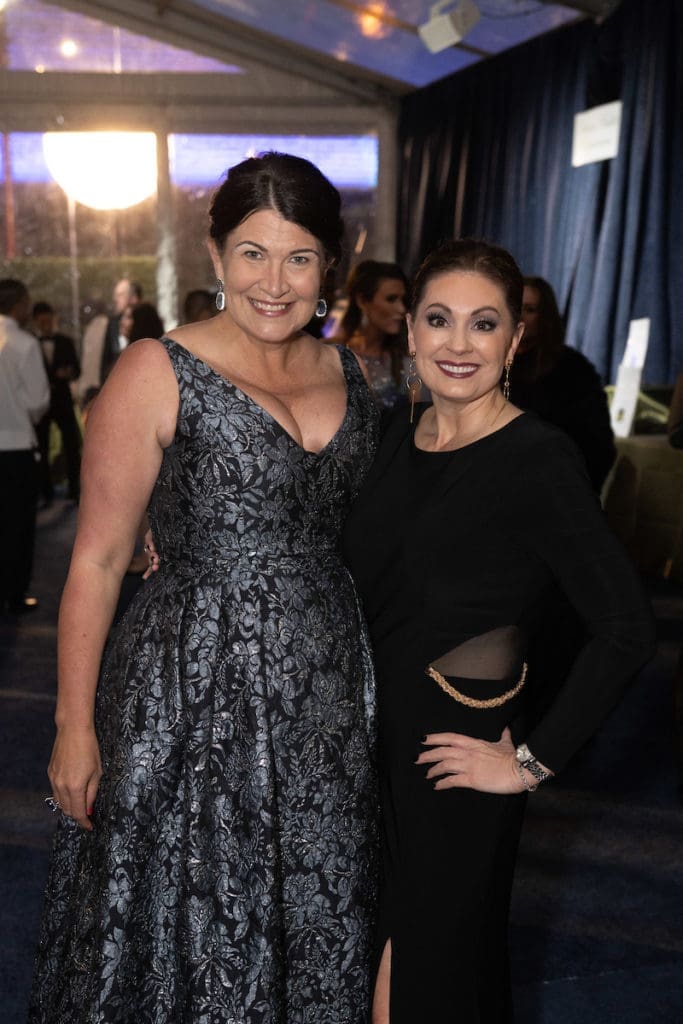 Sunday Shepherd, Amy LeBlanc at the Houston Ballet Ball, held in a state-of-the-art tent at the Margaret Alkek Williams Center for Dance  (Photo by Wilson Parish) 