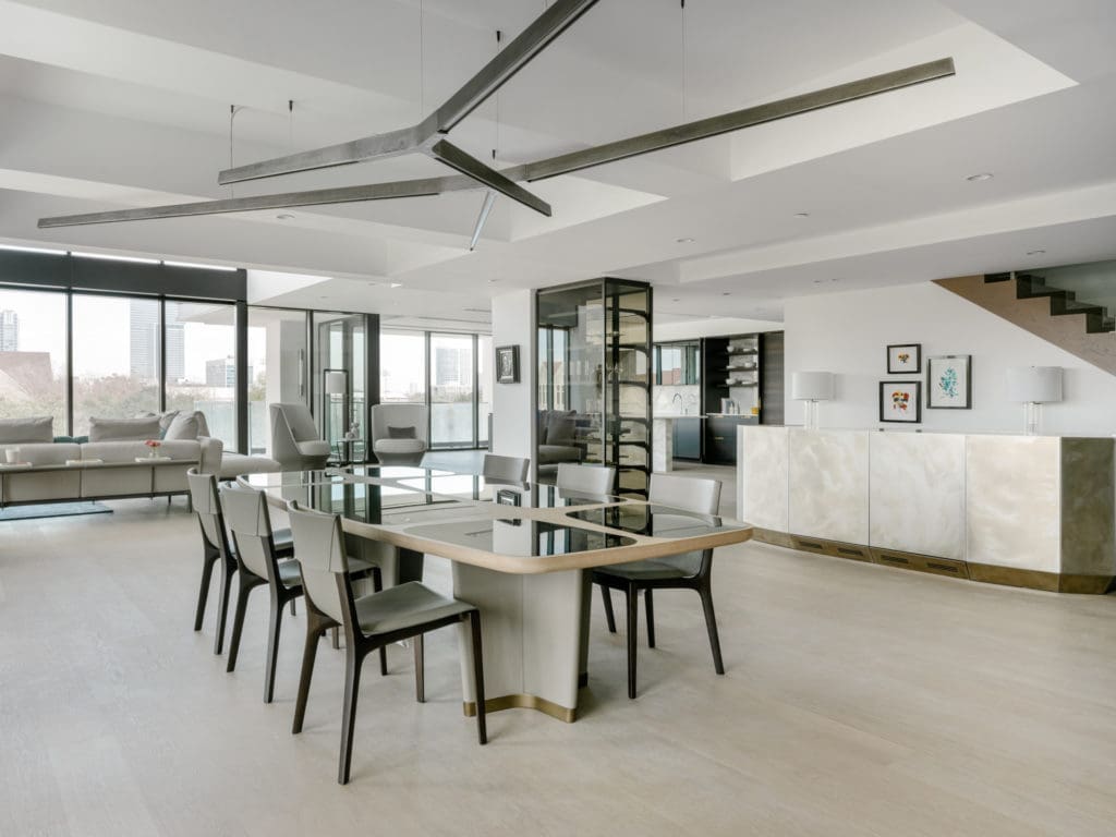 The open flow of the Casa Companies residence at The River Oaks condo building. (Photo by Divya Pande)