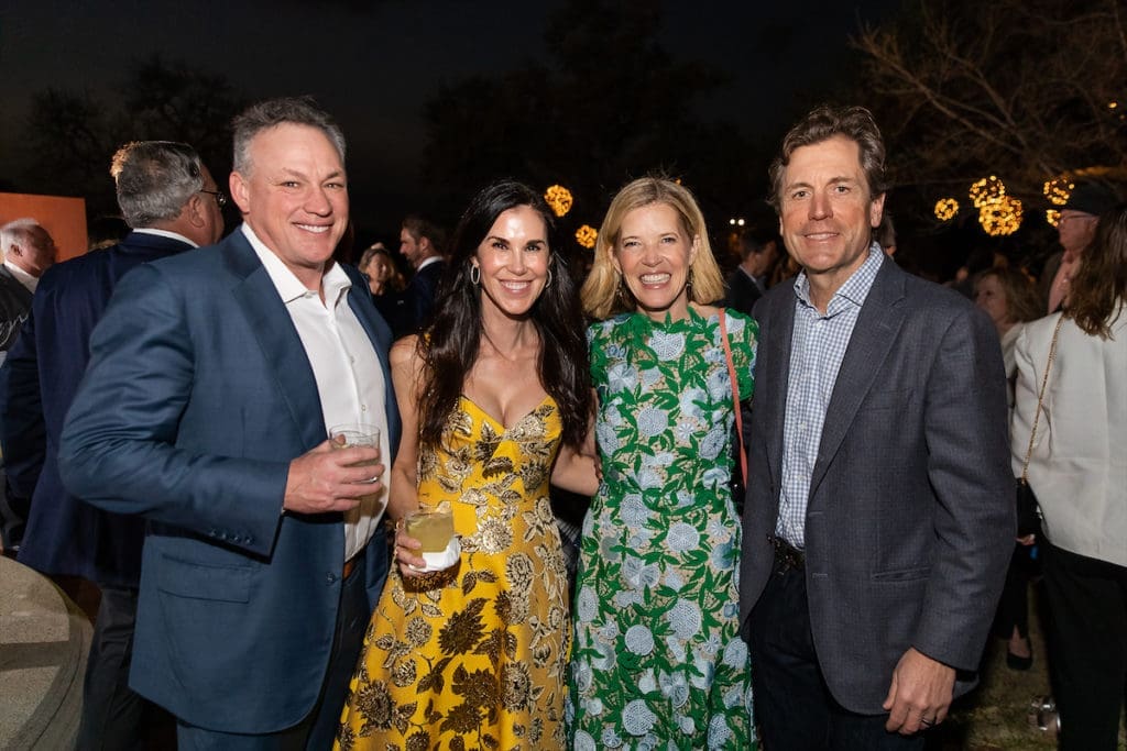 Guests at the 2023 Texas Medal of Arts Awards cocktail reception at the Commodore Perry Estate in Austin. 