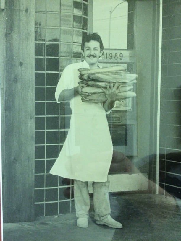 A vintage photo of chef Patrice Ramain back in those early days when he first launched his bakery along with his beloved wife, Mary. (Photo by Jenn Duncan)