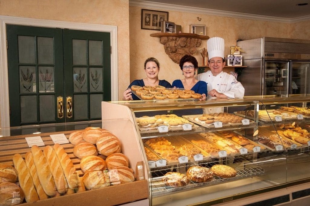 A vintage photo back in the day of the bustling bakery. (Photo by Jenn Duncan)