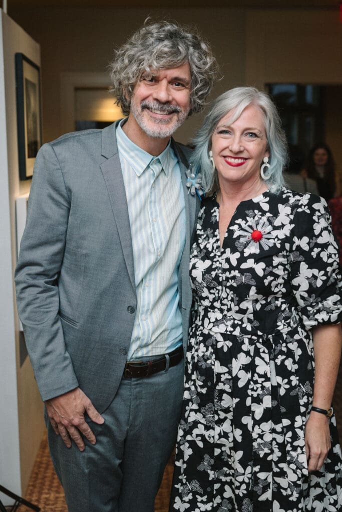 Stephan Hillerbrand & Mary Magsamen at Houston Center for Photography's Print Auction & Dinner (Photo by Johnny Than)