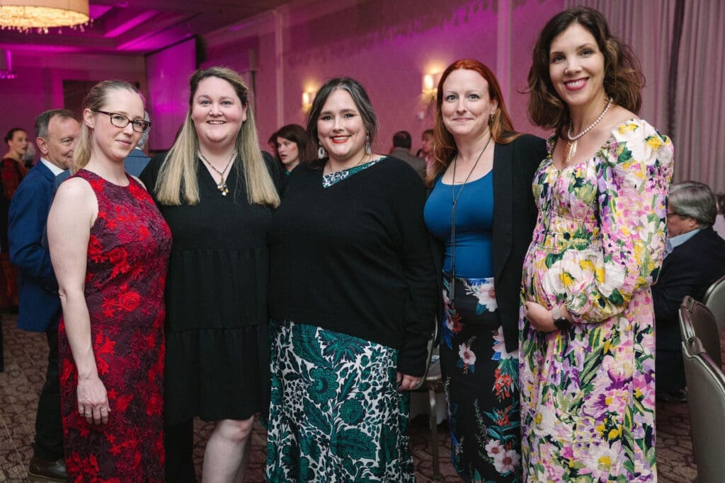 Alexis Offner, Courtney Morgan, Sarah Beth Wilson, Caitlin Rosenthal, Rebekah McEntire at Houston Center for Photography's Print Auction & Dinner (Photo by Johnny Than)