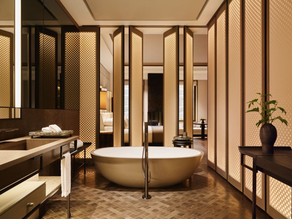 No detail was left unturned to create an impeccable luxury in each of the Aman New York rooms. 