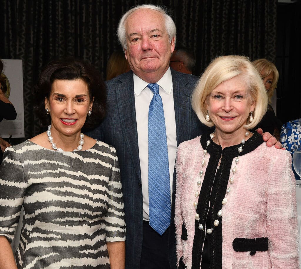 Begonia Santos, John & Ann Bookout at the Queen Sofia Spanish Institute Kick-Off event at Steak 48 (Photo by Dave Rossman)