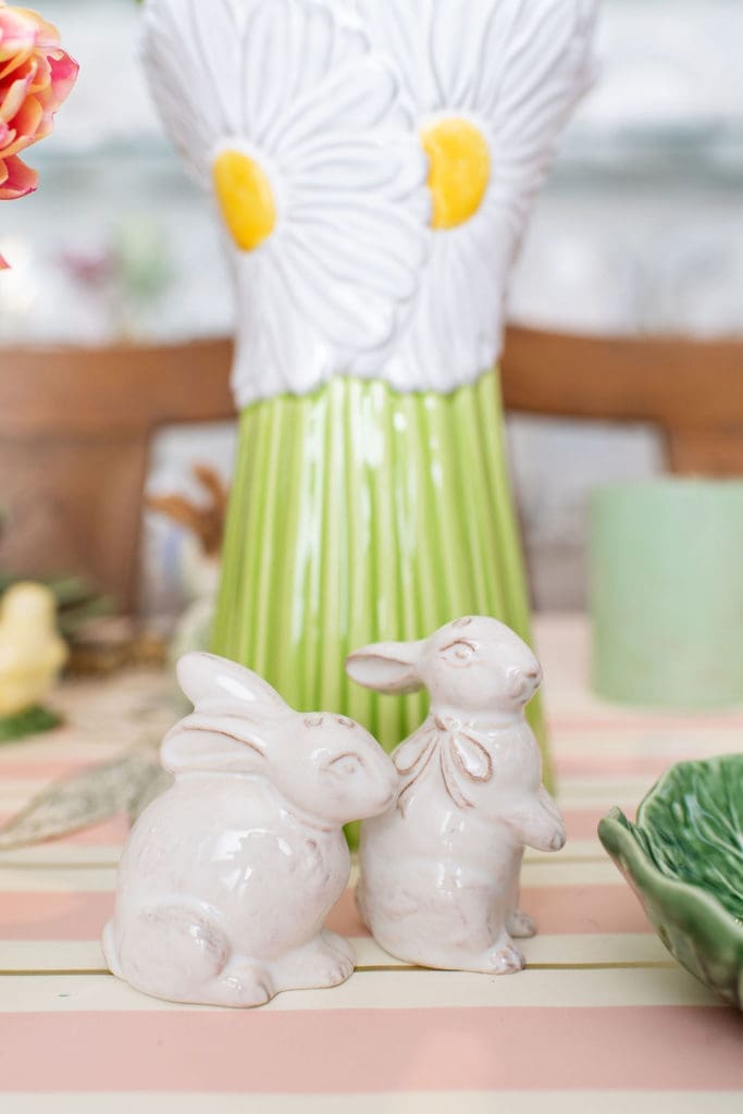 Varying heights across the tablescape create a dynamic aesthetic.