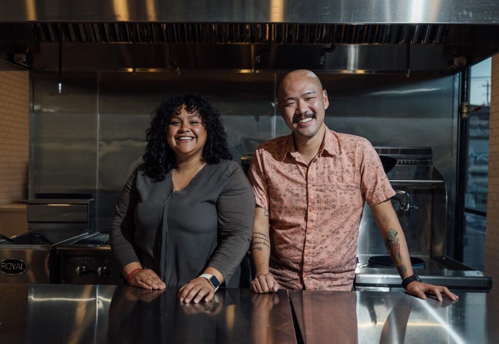 Chefs Evelyn Garcia and Henry Lu, owners of Jun in the Houston Heights, are creating some foodie buzz. (Photo by Claudia Casbarian with JIA Media)