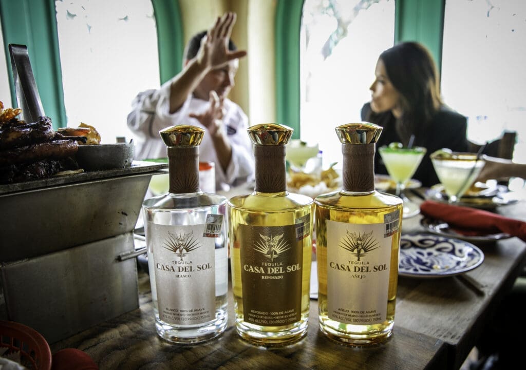 Casa Del Sol tequila, aged in cognac barrels from France (Kelley Sweet Photography)