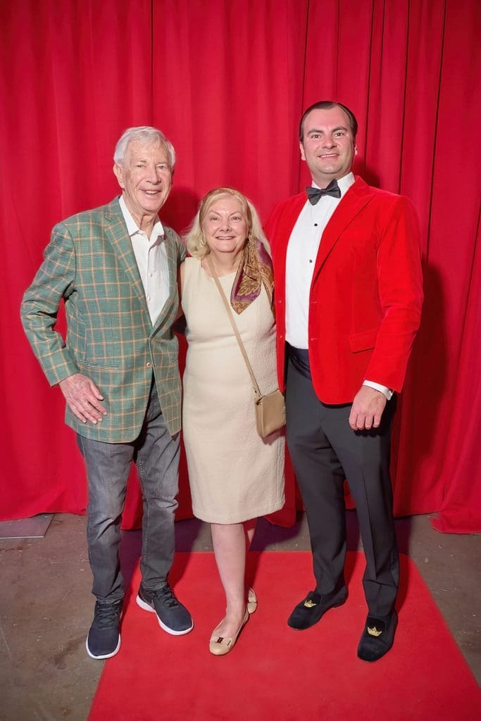 George & Susan Domolky, John Domokly at Fresh Arts Thunder Ball (Photo by Charlie Horse Photography)