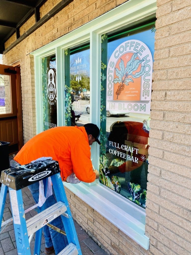 Boulevard of Greens is also home to Roots in Bloom coffeeshop. It's soon to open along Magnolia.