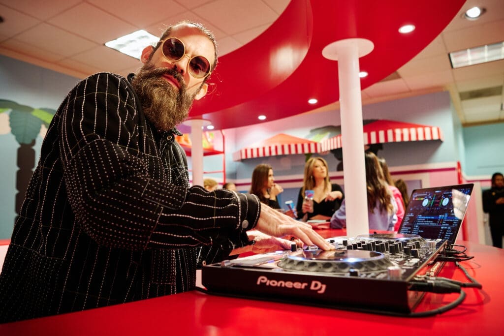 The DJ at The Loubi Bar (Photo by Jonathan Zizzo)