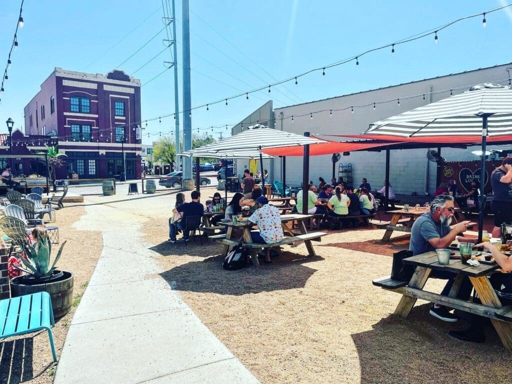 The Bearded Lady boasts one of the best patios along South Main.