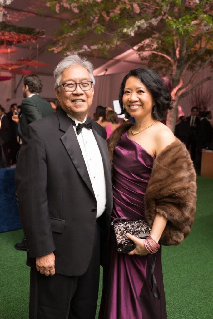 Gordon Quan, Caroline Quan Long at Asia Society Texas’ 2023 Tiger Ball: Celebrating the Beauty and Elegance of Japan. (Photo by Daniel Ortiz)