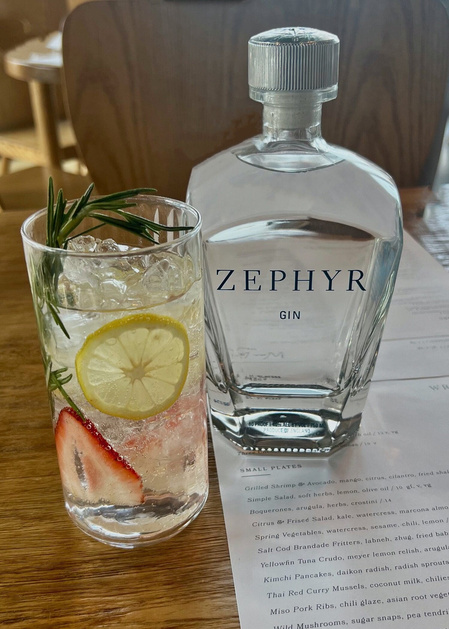 Zephyr Gin and tonic
